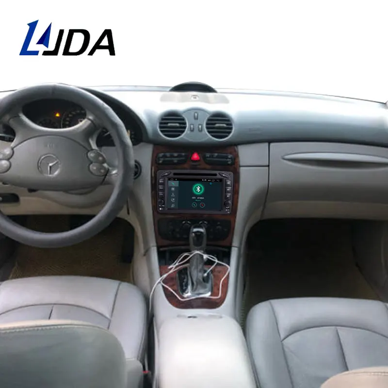 Discount LJDA 2 Din Android 9.0 Car Radio For Mercedes Benz CLK W209 W203 W208 W463 Vaneo Car Multimedia Stereo Auto Audio GPS DVD IPS 5
