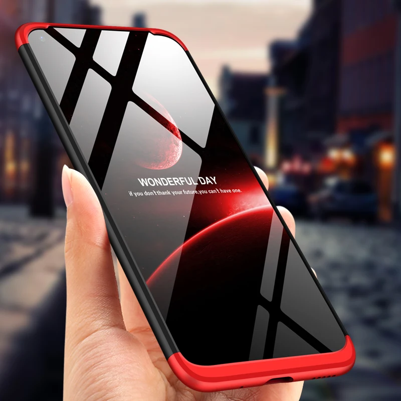 الفاخرة حافظة لهاتف huawei الشرف V20 حالة 3 في 1 ماتي الصلب PC الملونة الأعمال نمط الهاتف غطاء ل الشرف الرؤية 20 حالة فوندا