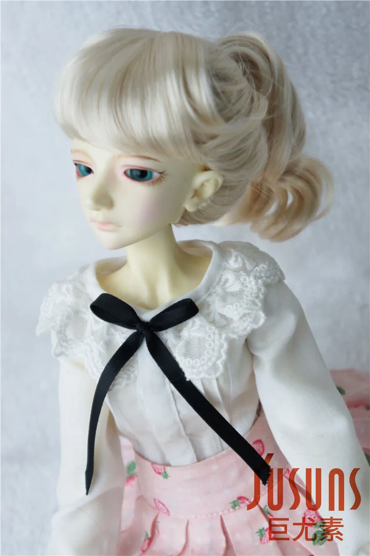 JD261 1/4 MSD синтетический, мохеровый, для куклы парики Updo стиль BJD волосы 7-8 дюймов BJD парики