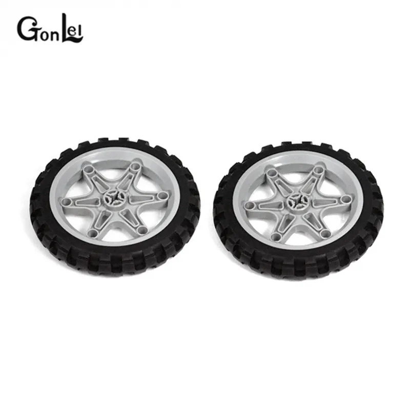 

2Piece TECHNIC PARTS 2903 Wheel 81.6 x 15 Motorcycle Tyre Motorcycle 2902 Building Blocks Accessories Toys EV3 Assembles Parts