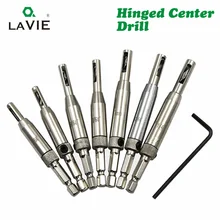 LAVIE 7 шт/лот HSS Самоцентрирующийся Hinger сверло центр позиционируется плотник мебель чайник биты Деревообработка удар DB03008