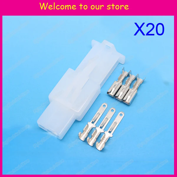 20set 3P 2.8mm terminal Automotive Connector auto car terminals Free