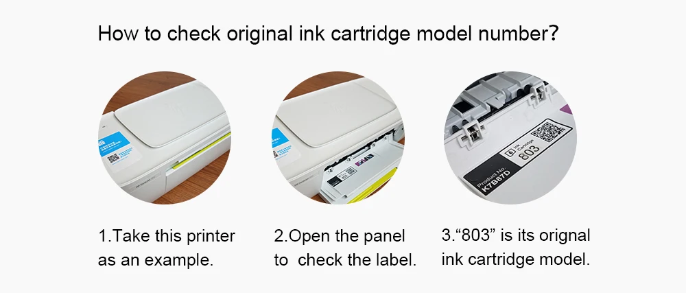 How to check original ink cartridge model number