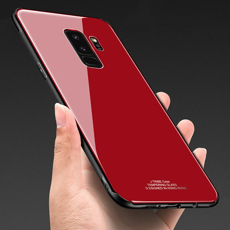 

For Samsung A8 Plus 2018 9H Tempered Glass Hard Case For Samsung Galaxy S8 S9 S10 Plus Lite S10E NOTE 8 9 Soft TPU Bumper Cover