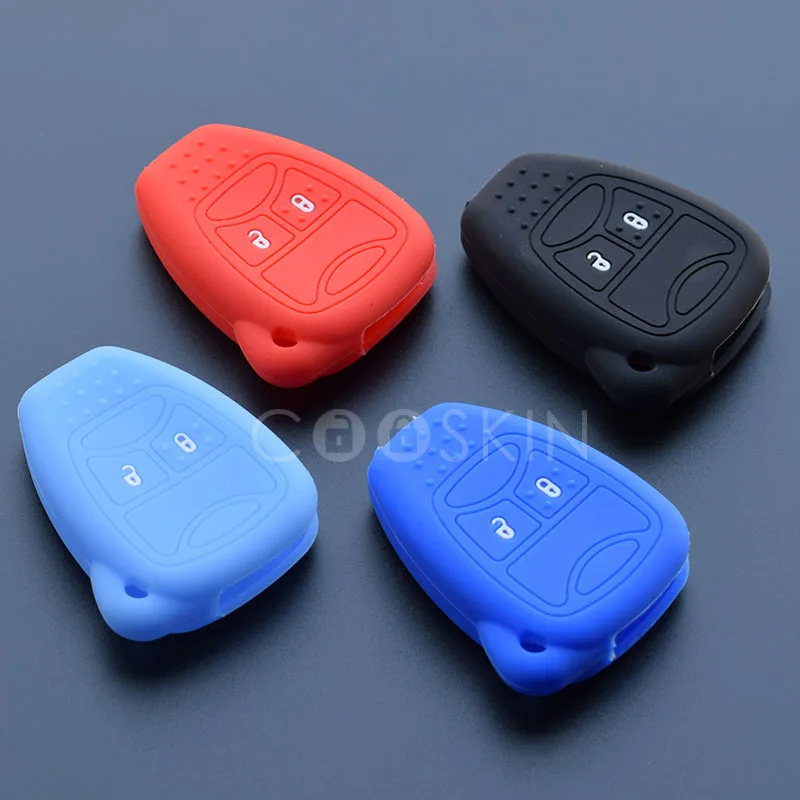 

100pcs/lot silicone rubber car key cover Case for JEEP Commander Grand Cherokee Liberty Wrangler Compass Patriot 2 button key