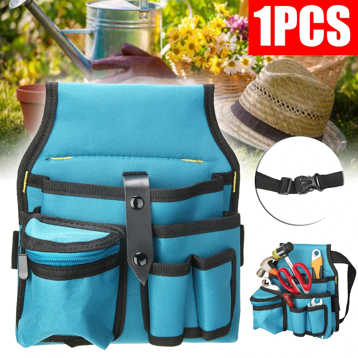 Oxford Tool Bag Belt Waist Pocket Bags Outdoor Waterproof Working Tool Storage Bags Gardening Tool