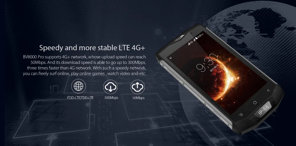 Blackview BV8000 Pro IP68 водонепроницаемый смартфон 4G LTE 5 0 &quotFHD MT6757V Восьмиядерный 6 Гб ram 64