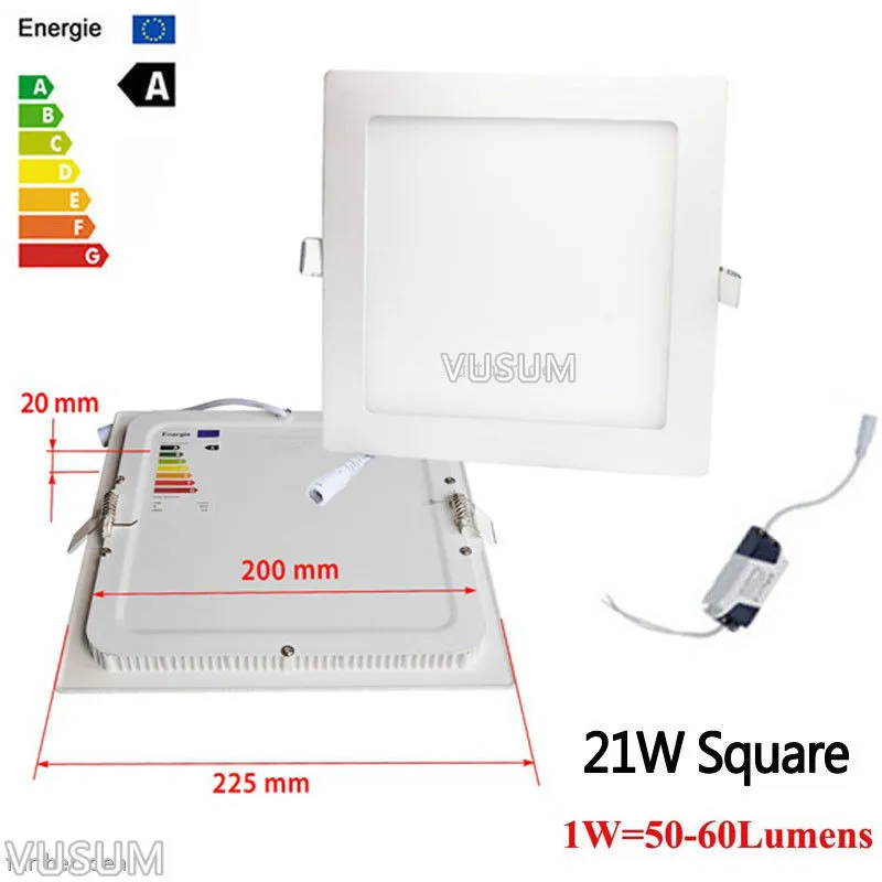 LED Ceiling Light Panel Light 6W 9W 12W 15W 18W 21W AC85-265V Indoor Lighting, Round/Square LED Light led panel light 2x4