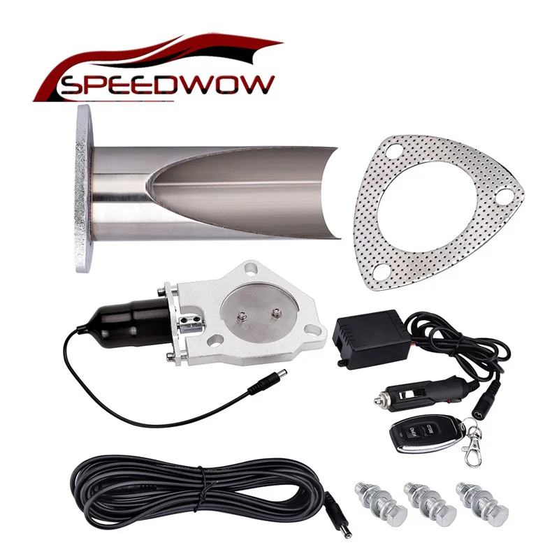 3 Inch Electric Stainless Exhaust Cutout With Remote Control With Be