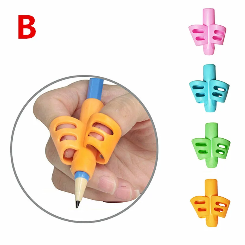 5 шт./компл. Силиконовые Детские Обучающие инструмент для написания письма устройство для коррекции пишущая ручка, канцелярские товары подарок