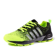 Men TrainersBre athable Light Soft Men shoes 2017 Comfortable Fly Weave Fashion Casual Shoes Flat walking Shoes
