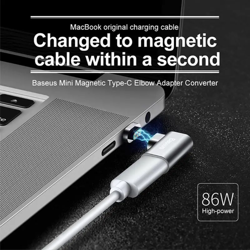 Baseus usb type C кабель для type-C Магнитный адаптер для Macbook samsung s8 s9 OnePlus 5 5T 6 быстрая зарядка магнит USB-C разъем