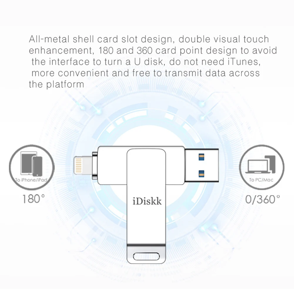 IDISKK U006 Storage Memory Stick OTG Usb 3.0 Flash Drive Pendrive for Lightning iOS USB Flash 16GB 32GB 64GB 128GB Pen Drive IDISKK U006 Storage Memory Stick OTG Usb 3.0 Flash Drive Pendrive for Lightning iOS USB Flash 16GB 32GB 64GB 128GB Pen Drive