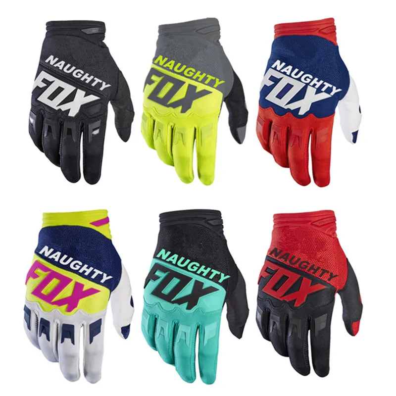 

2018 NAUGHTY FOX MX Racing Motocross Full Finger Riding Gloves Summer Brethable Luva Bicycle Cycling MTB Gloves