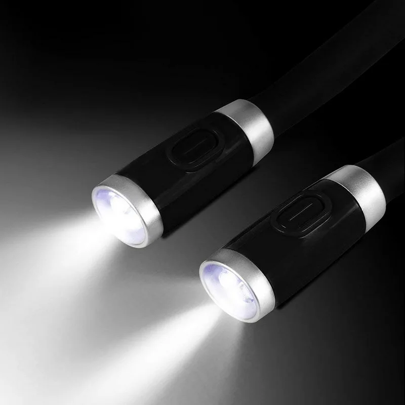 

Flexible Neck Hug Light Book Reading Lamp Portable EDC Flashlight Bendable Outdoor Camping Sports Reading Neck Hanging Light New