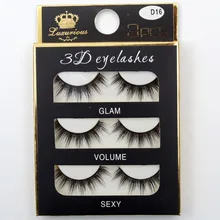 Visofree 3 пары 3D ресницы толстые крест натуральные накладные ресницы для красоты макияж Поддельные ресницы для наращивания