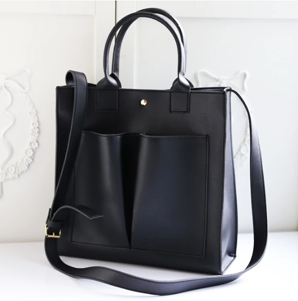 Brand Design Retro Fashion Big Tote bag 2026 New Quality PU Leather Women's Designer Handbag Shoulder Messenger bags Purse