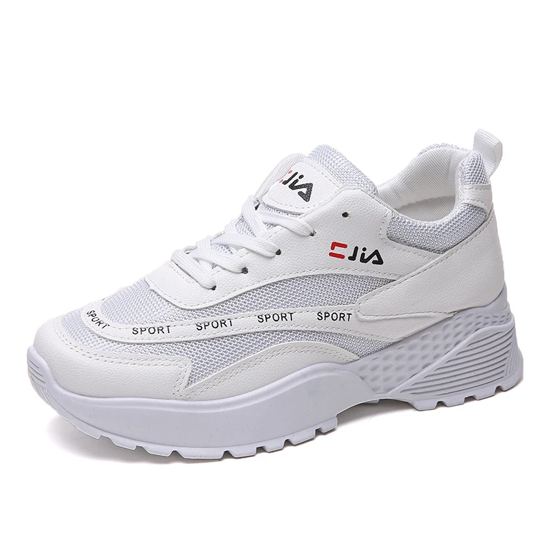 

2019 Men Women Sneakers Mesh Running Shoes Summer White Height Increased Wearable Nonslip Outdoor Light Walking Sports Shoes New
