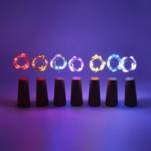 5 шт./лот 2 м 20 светодиодный инструмент для установки пробок в бутылки струнные светильники с питанием от аккумулятора для рождества, бутылки DIY, свадьбы, вечерние украшения