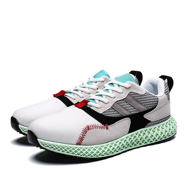 

Motion Shoes Male Casual Shoes Ventilation Screen Cloth Running Shoes Bottom Spelling Color Personality Street Male Shoe Zapatos