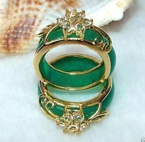 Оптовая цена 16new ^ 2 шт ручные скульптуры кольцо с зеленым камнем|green stone ring|stone ringring