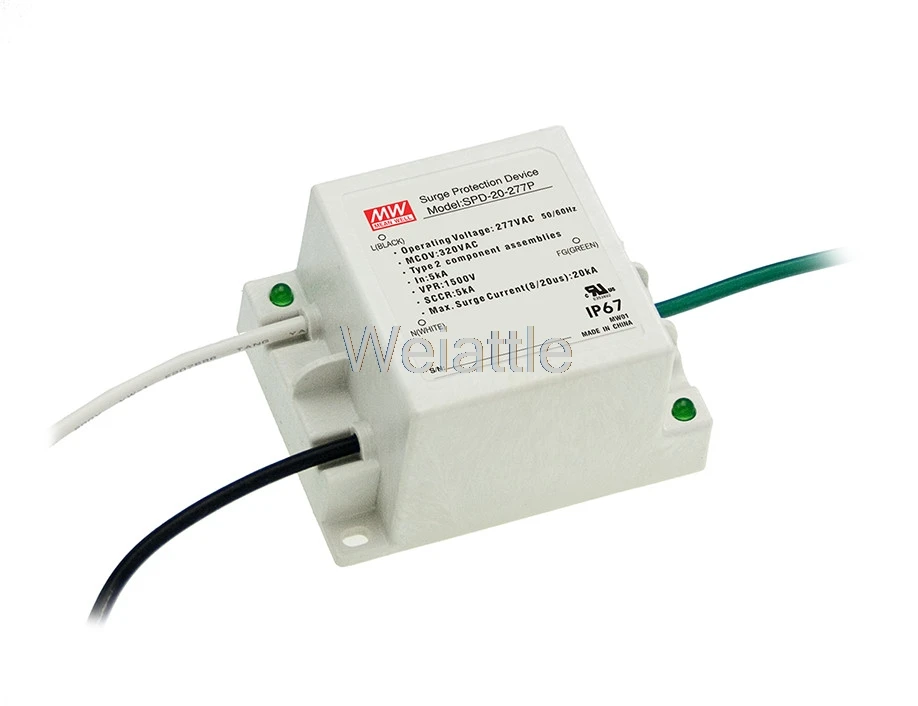 

MEAN WELL original SPD-20-240P meanwell SPD-20 LED 20kA Surge Protection Device