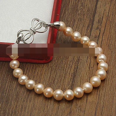 

1000 Cultured Freshwater Round Pink Pearl Bracelet