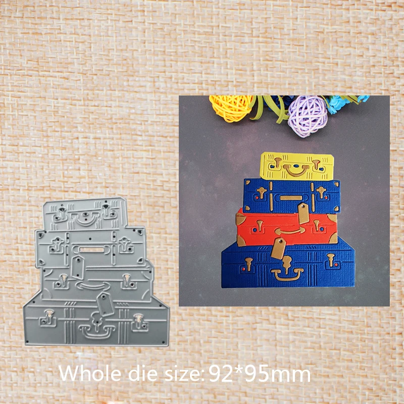 

Suitcase Metal Cutting Dies for DIY Scrapbooking photo album Decorative Embossing DIY Paper Cards 92*95 mm
