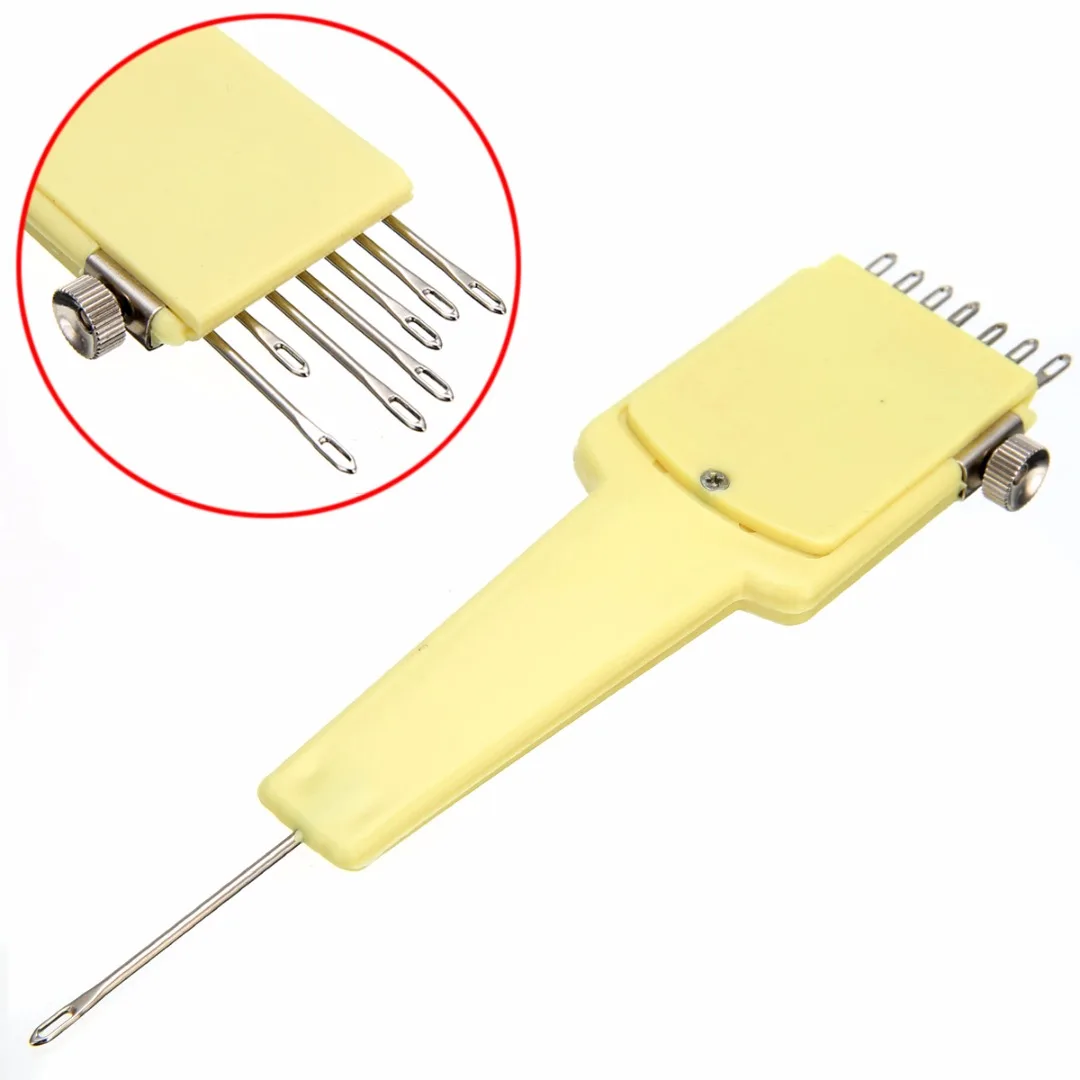 New 1x7 4.5/9mm Gauge Transfer Tool Yellow For Brother KH820 KH830 4.5mm Knitting Machine