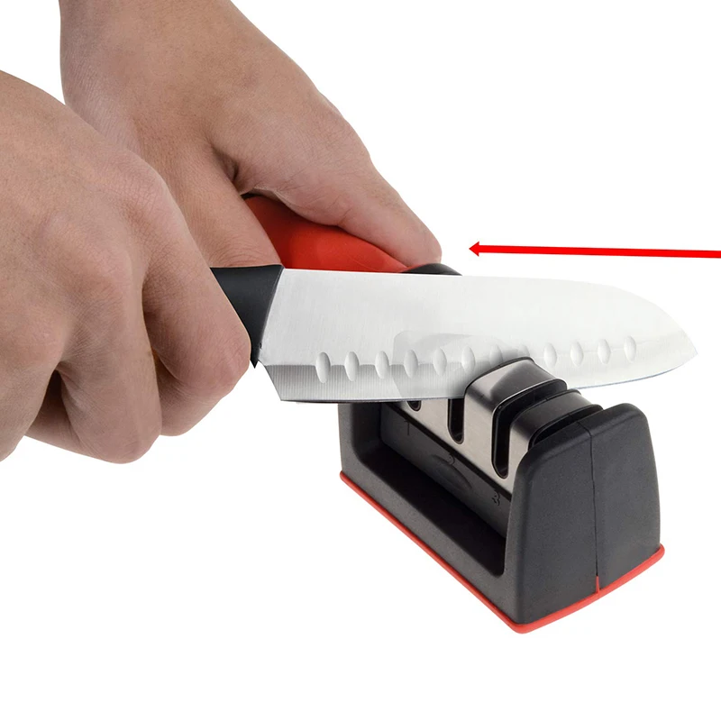 

ONEUP 3 Color Professional Knife Sharpener Diamond Tungsten Steel Carbide Quick Knife Sharpening Kitchen Tools