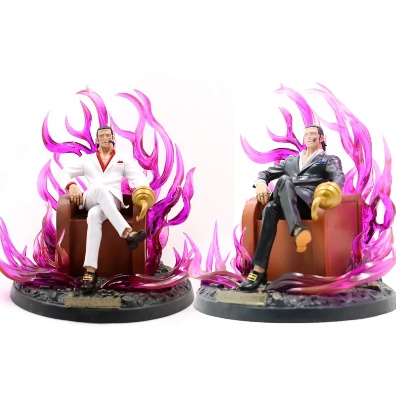 

8" One Piece Anime Shichibukai Sir Crocodile Sit on Throne Ver. Boxed 20cm PVC Action Figure Collection Model Doll Toys Gift