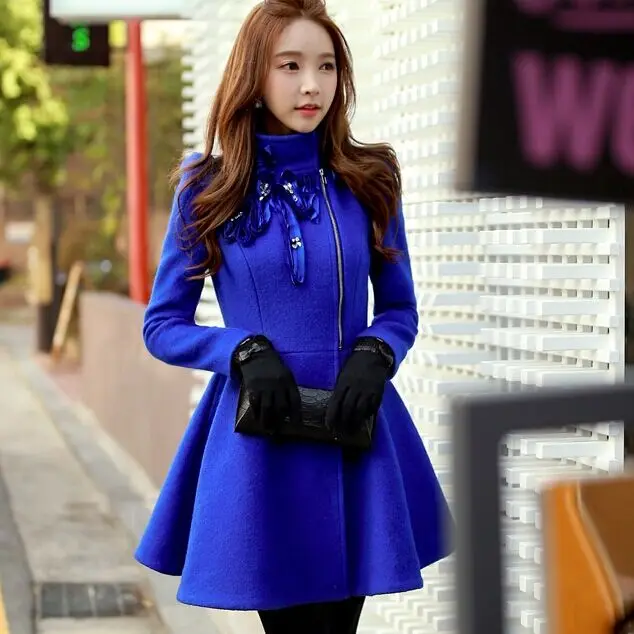 DABUWAWA Original 2016 Brand Autumn and Winter Navy Blue