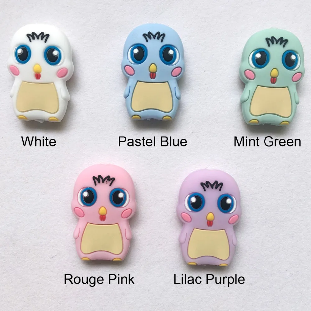 silicone chick teething beads