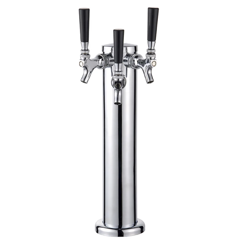 

Homebrew Beer Tap Faucet 201 Stainless Steel Beer Tower With Three Taps Beer Adjustable Flow Control Brew Tool Accessories