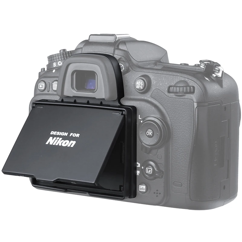 LULU LCD Screen Protector Pop-up sun Shade lcd Hood Shield Cover for Digital CAMERA FOR nikon D7100 D7200 | Электроника