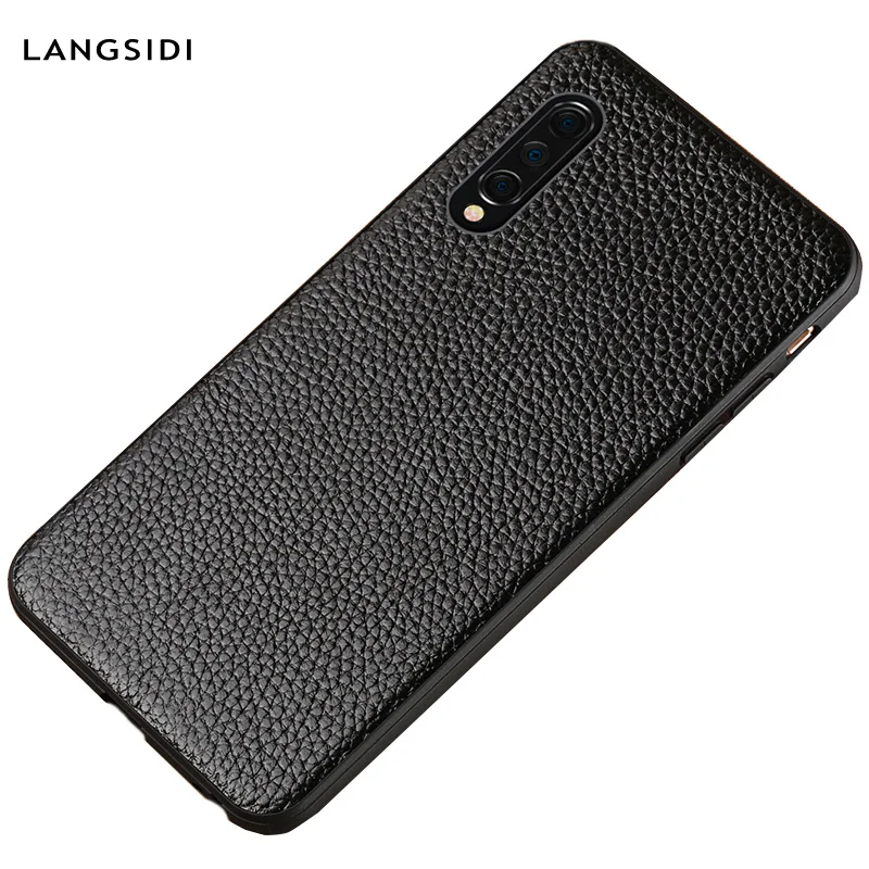 Luxury Leather case For xiaomi mi 8 lite A2 A1 9T 9 SE Shockproof Real back cover redmi note 7 K20 Case | Мобильные телефоны и