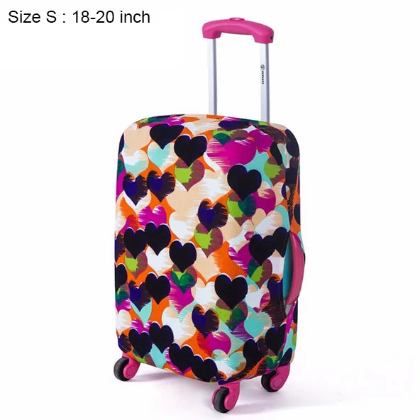 Обложка для чемодан упругой Камера крышка протектор спандекс чемодан покрытия Камера протектор для 18-32 дюймовый чемодан(обложка - Цвет: Size S
