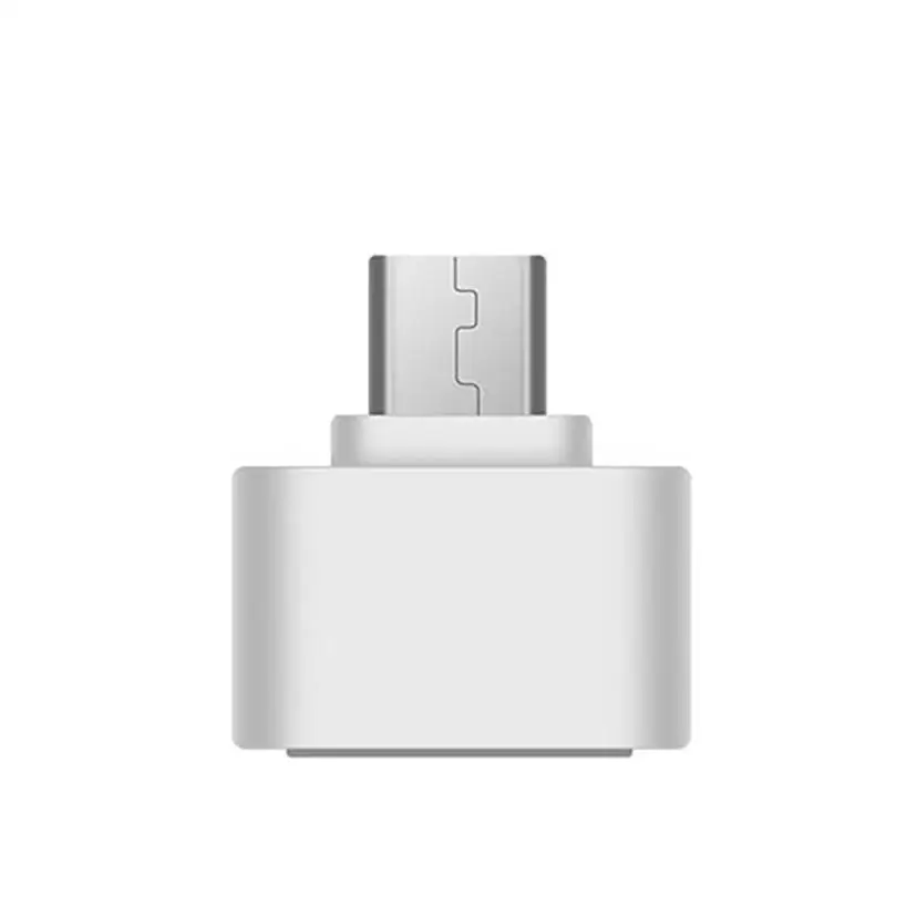 Горячий телефонные адаптеры Micro USB 2,0 для Женский USB 3,1 Тип C Мужской конвертер USB-C OTG адаптер подарок ov24 p30 - Цвет: Черный