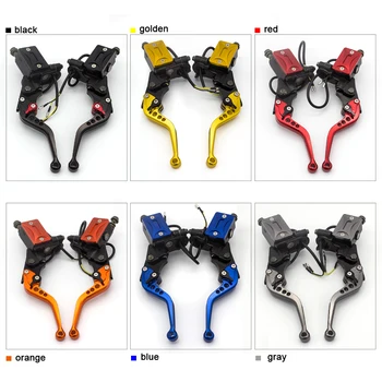 

For Universal 50CC - 300CC 7/8" 22mm Handlebar Motorcycle Adjustable Master Cylinder Reservoir Hydraulic Brake Clutch Levers Set