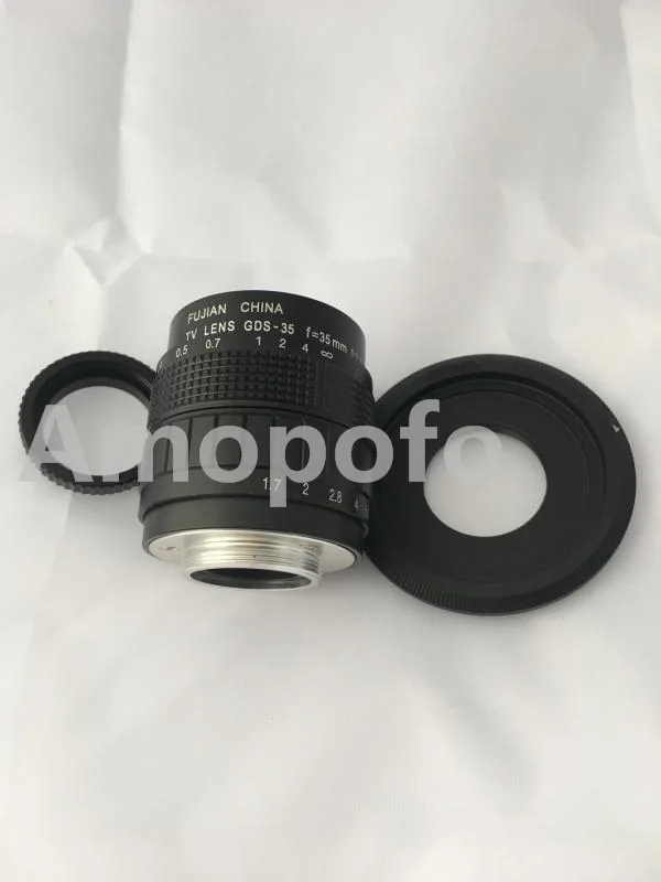 

Amopofo, C-EF+Black 35mm f1.7 C Mount CCTV Lens for Canon EF 7D 20D 5D 650D 700D 1000D 40D 50D 60D+2 Macro Ring
