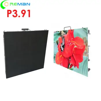 

new design slim ultra thin super quality ali led video screen p4.81 50x50cm led cabinet