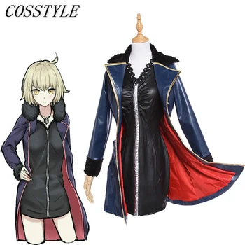 

FGO Alter Cosplay Fate Grand Order Costumes Mash Kyrielight Saber Cosplay Costumes Jeanne d'Arc Dress & Leather Jacket Full Sets