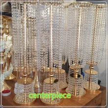 6pcs 80cm Tall Acrylic Crystal Wedding Road Lead Wedding Centerpiece Event Party Decoration/Event Party Decoration Candlestick