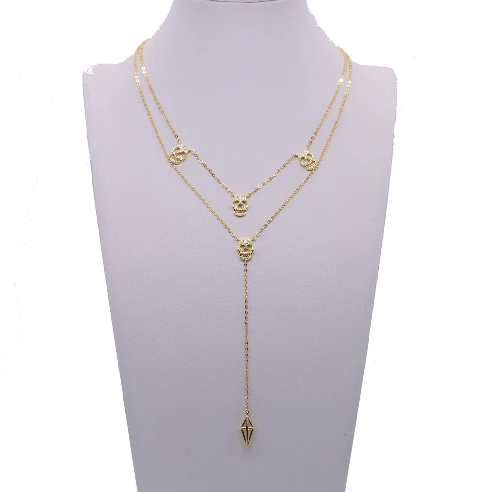 silver necklace 41+5cm Y (3)