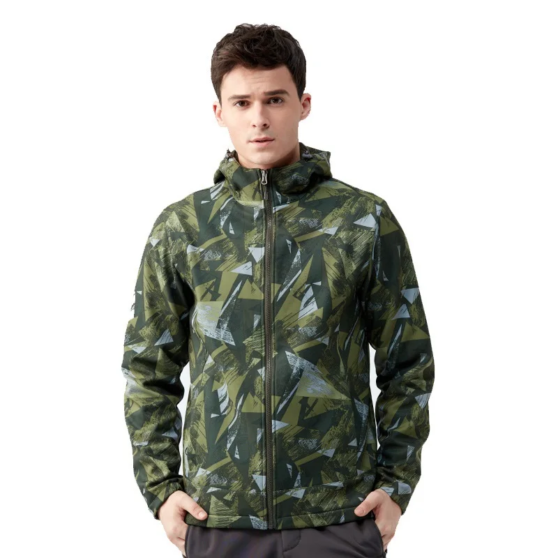 

Tectop New Autumn Winter Outdoor Windproof Thermal Men Softshell Jackets Breathable Male Polar Fleece Softshell Coats For Hiking