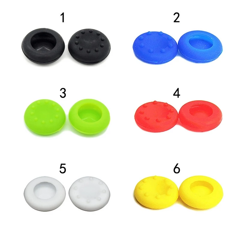 

2 PCS Silicone Analog Thumbstick Caps Joystick Caps FOR PS3 PS4 for Xbox ONE 360 Controller Game Accessories