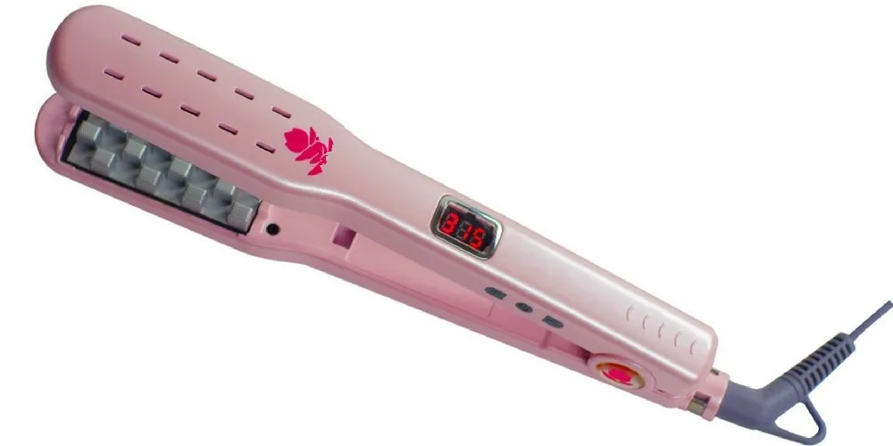 

Professional Volumizing Iron Flat Iron Hair Straightener Digital Flat Iron with LCD Display Hair Styling Tools