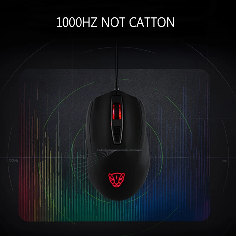 Игровая мышь Motospeed V60 RGB программируемая геймерская USB 5000DPI с 7 кнопками Проводная