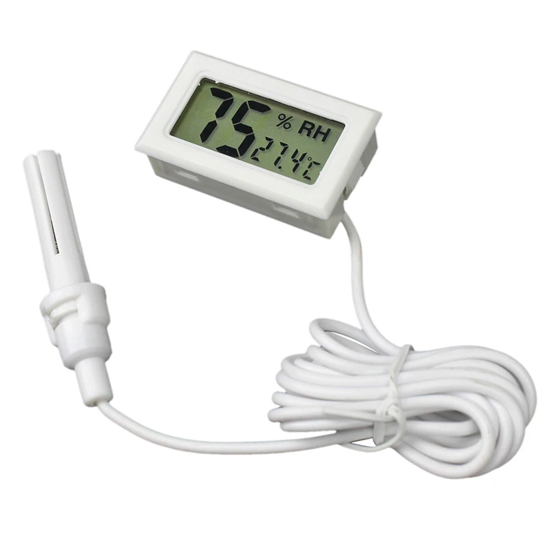 

Mini Digital Embedded Thermometer Hygrometer LCD Display with Probe Sensor E2S