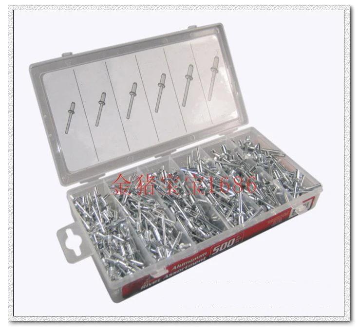 500 PCS Aluminum Cap Screw / Aluminum / Core Pulling Rivets Aluminum